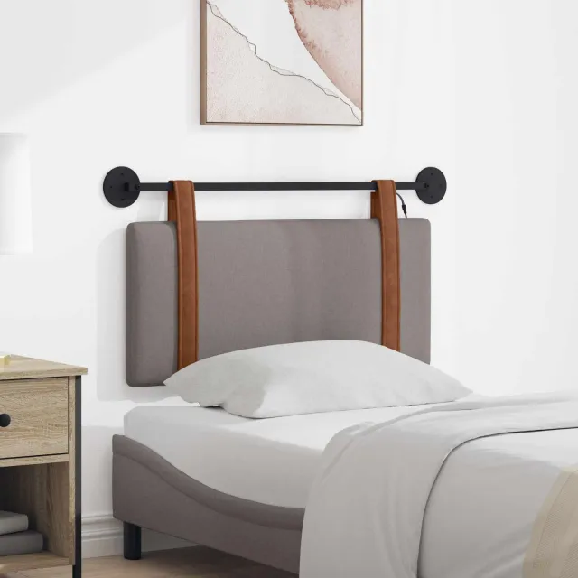 vidaXL Hangend hoofdbord Taupe Antiek PU