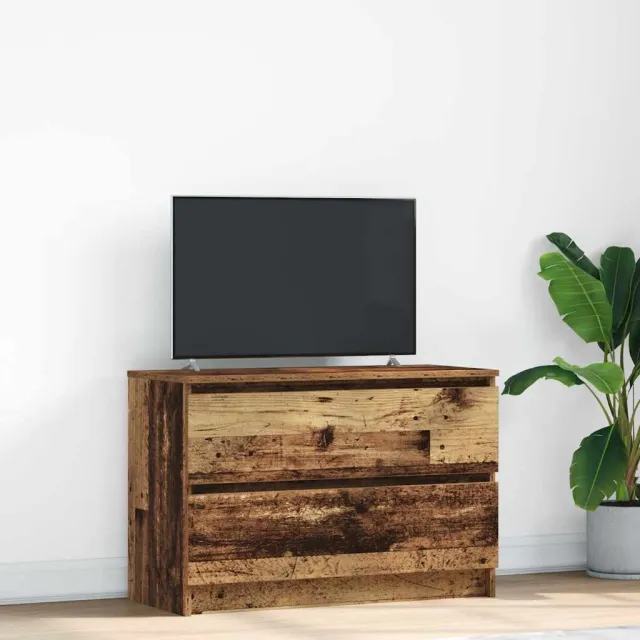 vidaXL Tv-meubel 80x35x54 cm spaanplaat oud hout Bruin