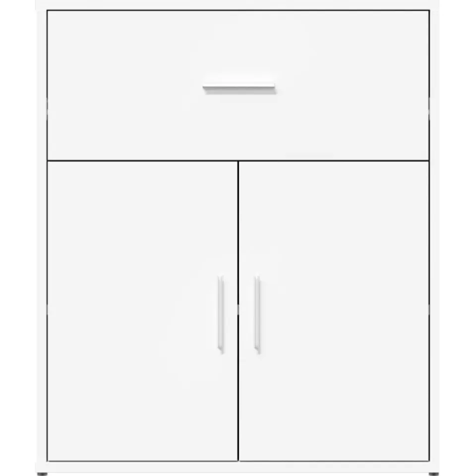 vidaXL Dressoir 60x31x70 cm bewerkt hout wit, foto 4