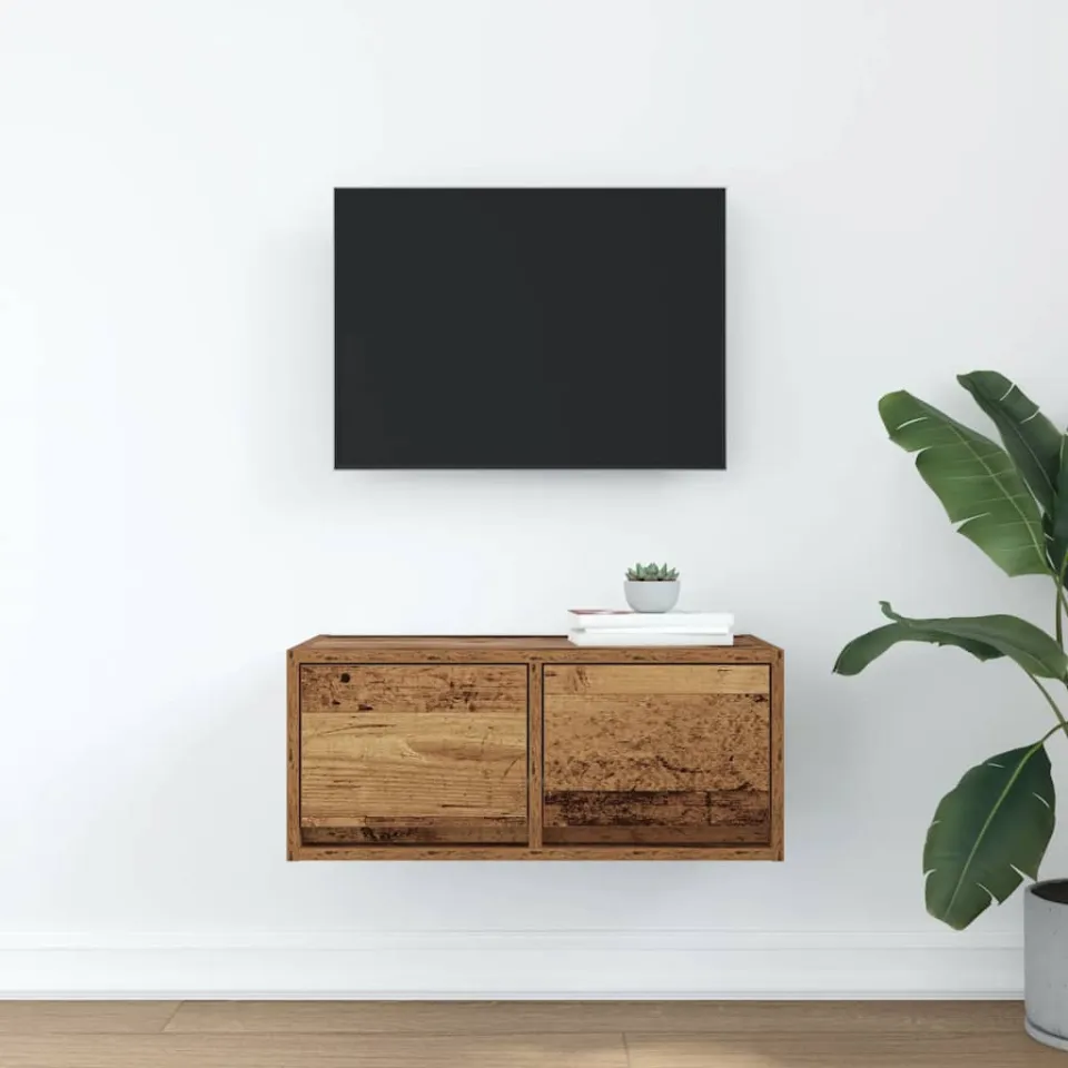 vidaXL TV-meubel 60x31x25,5 cm bewerkt hout oud houtkleurig bruin, foto 4