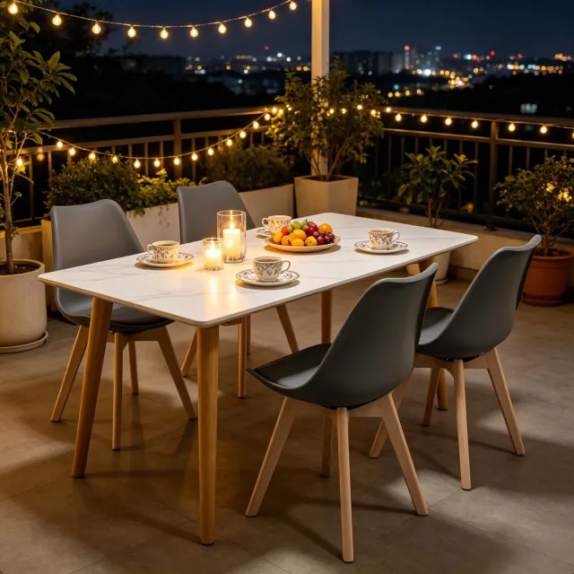 MEUNIQ grijze eetkamerstoelen set van 4, 360° draaibaar, kuipstoel van kunstleer met houten onderstel, zithoogte 47 cm, moderne stoel voor eetkamer en woonkamer Gray