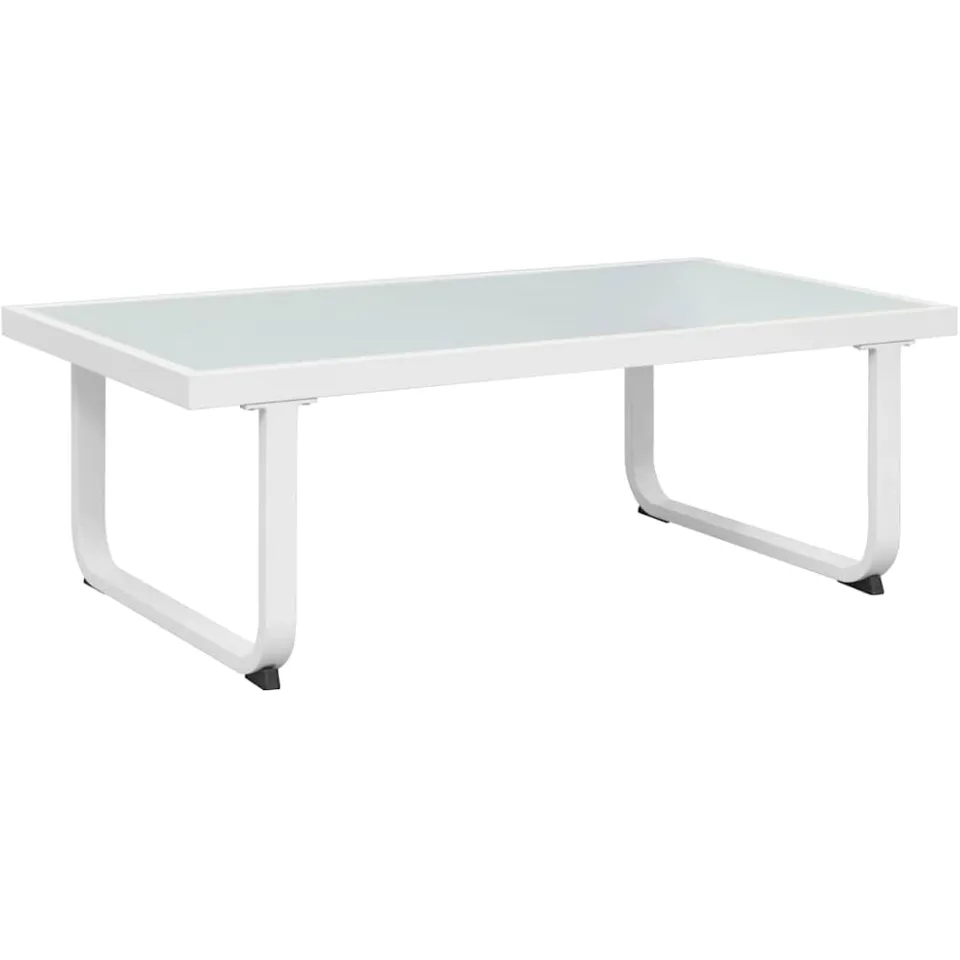 vidaXL 4-delige Loungeset met kussens aluminium zwart, foto 4