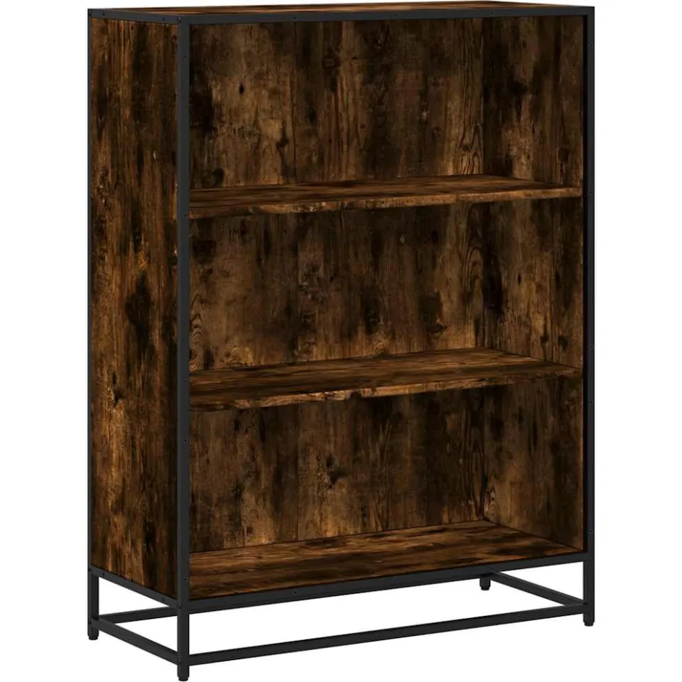 vidaXL Boekenkast 80,5x35x107,5 cm bewerkt hout gerookt eikenkleurig, foto 3