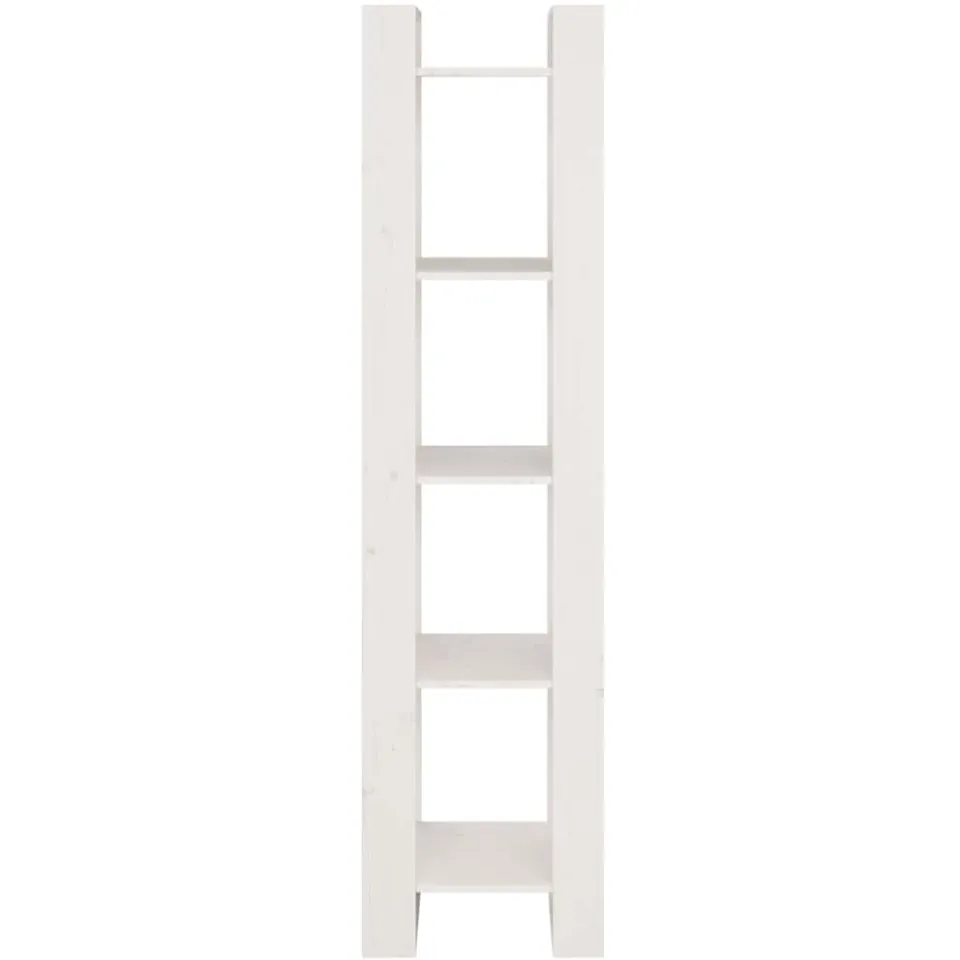 vidaXL Boekenkast/kamerscherm 41x35x160 cm massief grenenhout wit, foto 4