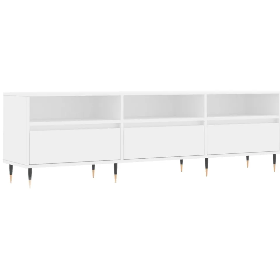 vidaXL Tv-meubel 150x30x44,5 cm bewerkt hout wit, foto 3