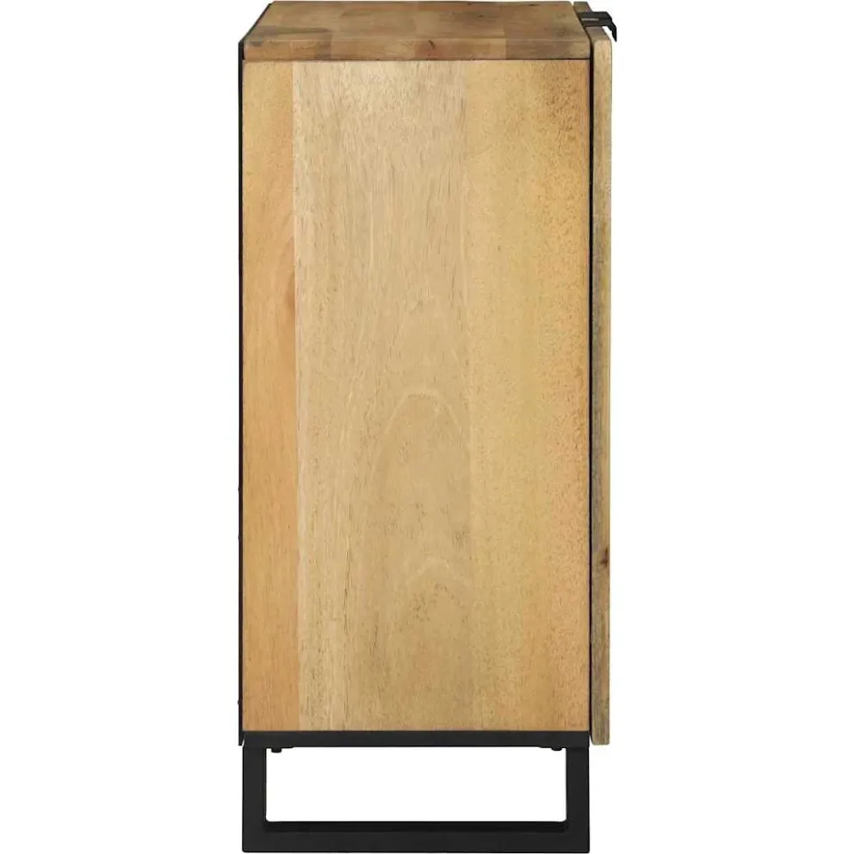 vidaXL Dressoir Naturel 60 x 33 x 75 cm Massief Mango Hout, foto 4