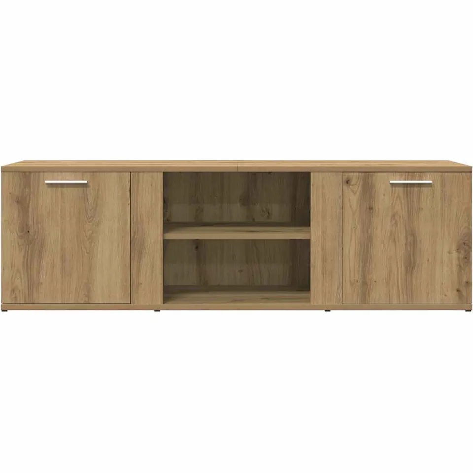 vidaXL Tv-meubel 120x34x37 cm bewerkt hout artisanaal eikenkleur