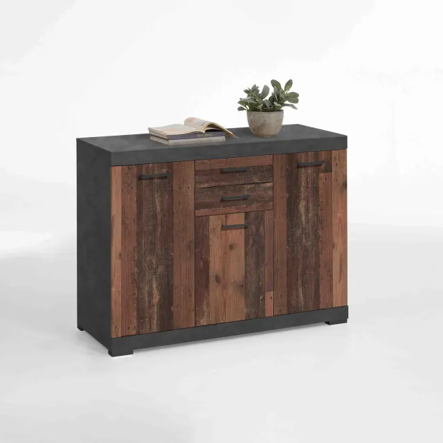 dressoir Hermes Vintage bruin grijs Bruin | Grijs