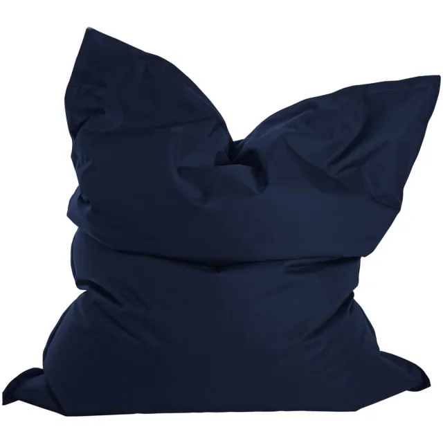 mokebo Zitzak Outdoor XXL voor kinderen & volwassenen 'Der Große', Bean Bag, zitkussen, ligkussen of reuze zitzak met vulling, 130x170cm, Jeansblauw