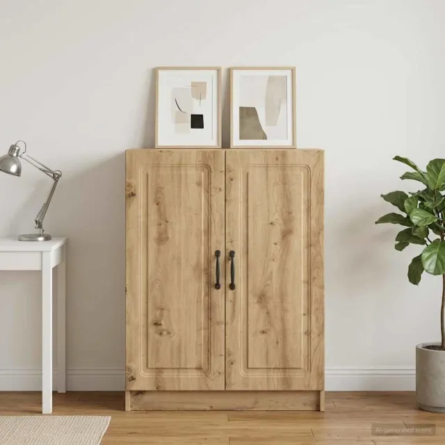 vidaXL Dressoir Artisanaal eiken 66 x 34,5 x 87 cm Bewerkt hout Bruin