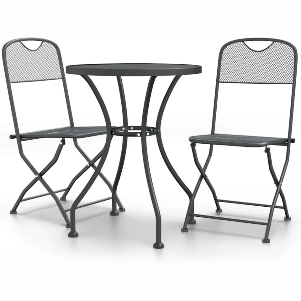 vidaXL 3-delige Tuinset metaalgaas antracietkleurig, foto 3