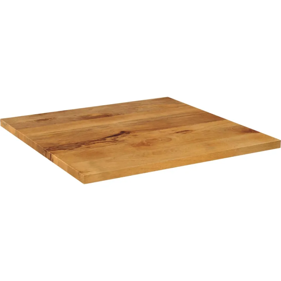 vidaXL Tafelblad vierkant 80x80x3,8 cm massief mangohout bruin, foto 2