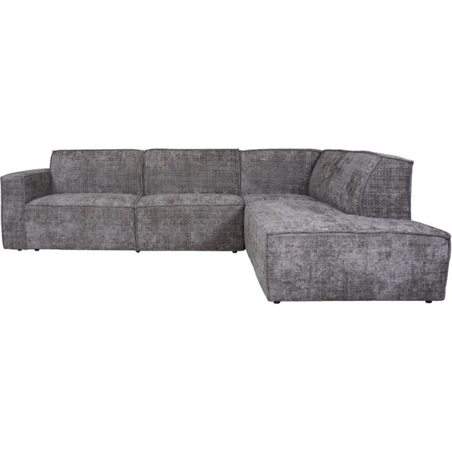 Home67 Hoekbank Kick Cremona Taupe 24 - Rechts - Moderne Design Loungebank in Hotel Chique Stijl