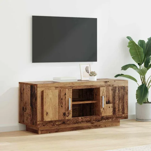vidaXL TV-kast 102 x 35 x 45 cm Oud Hout Bewerkt hout bruin, foto 2