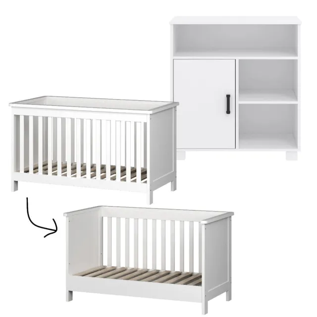 Cabino meegroei babykamer Mila Wit (2-delig)