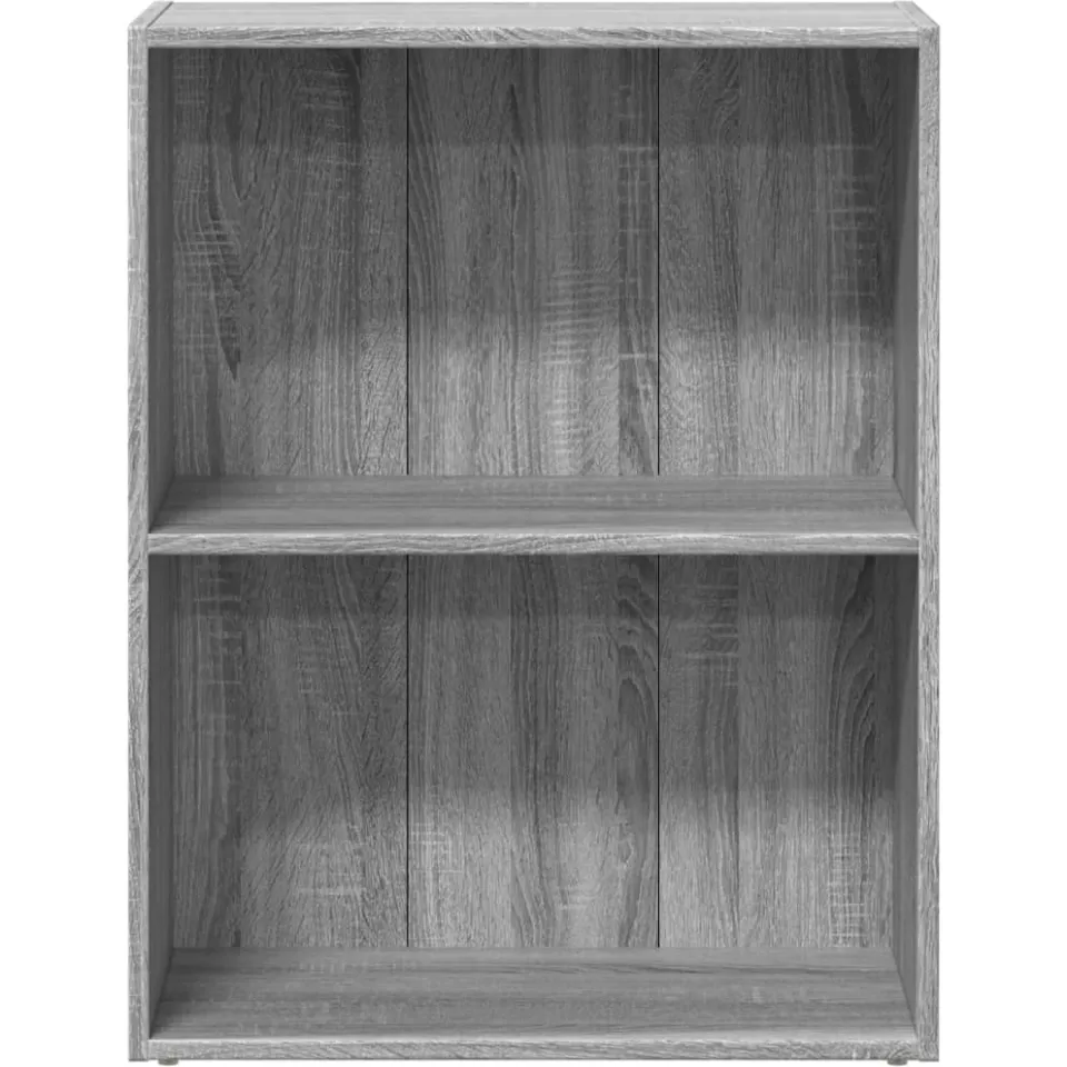 vidaXL Boekenkast 60x30x77 cm bewerkt hout grijs sonoma eikenkleurig, foto 4