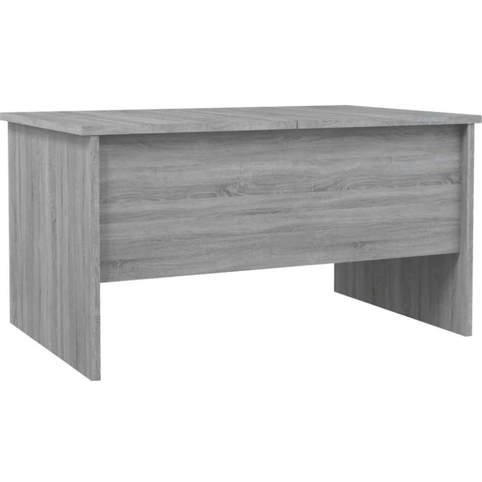 vidaXL Salontafel 80x50x42,5 cm bewerkt hout grijs sonoma eikenkleurig, foto 4