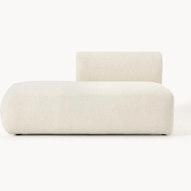 Westwing Collection Modulaire teddy chaise longue Sofia Wit