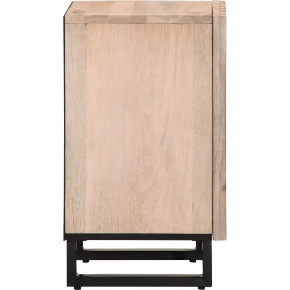 vidaXL Badkamerkast 38x34x58 cm massief mangohout bruin, foto 3