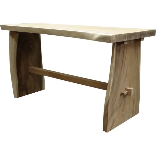 AVH-Collectie Boomstam bartafel 240x75xH110 cm - bladdikte 8 cm Bruin / Terre