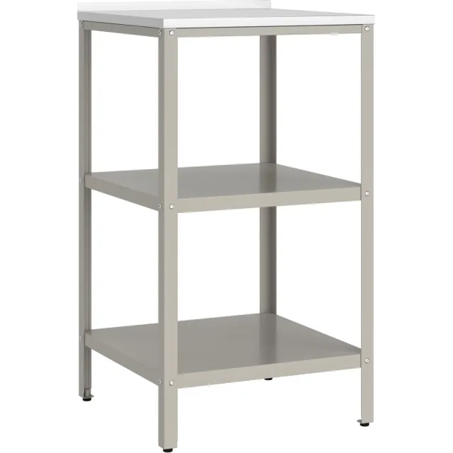 casa.pro Bijzettafel Bolognano voor buiten 92x50x50 cm beige en zilverkleurig casa.pro