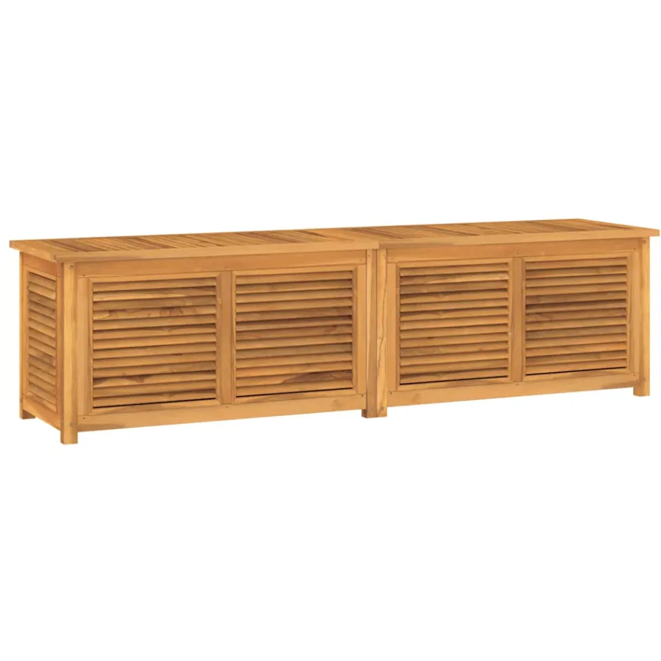 vidaXL Tuinbox met zak 200x50x55 cm massief teakhout bruin, foto 3