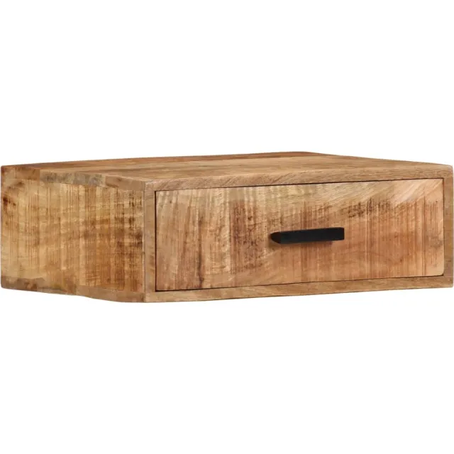 vidaXL Nachtkastje wandgemonteerd 40x30x13,5 cm massief mangohout Bruin