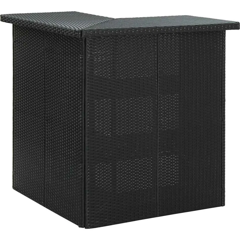 vidaXL 16-delige Tuinbarset met kussens poly rattan zwart, foto 2