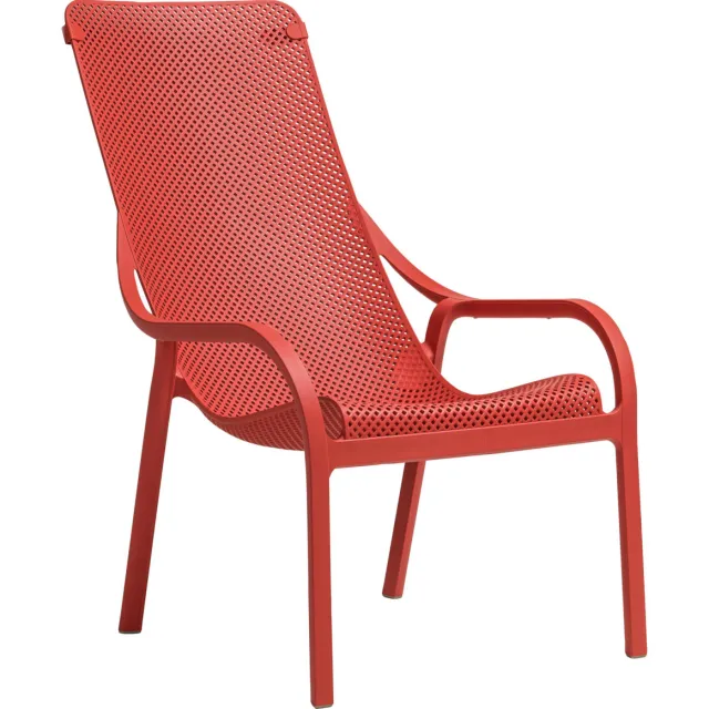 Nardi 2x Nardi Ligstoel Net; 90x61x99 cm (LxBxH); marsala; 2 stuk / verpakking