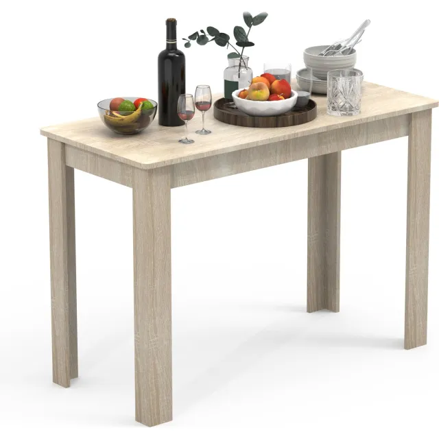 Vcm Houten eettafel Keukentafel Esal 110 x 50 cm Sonoma eik