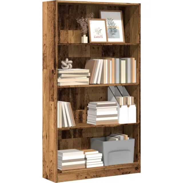vidaXL Boekenkast 80x24x143 cm bewerkt hout oud houtkleurig Bruin