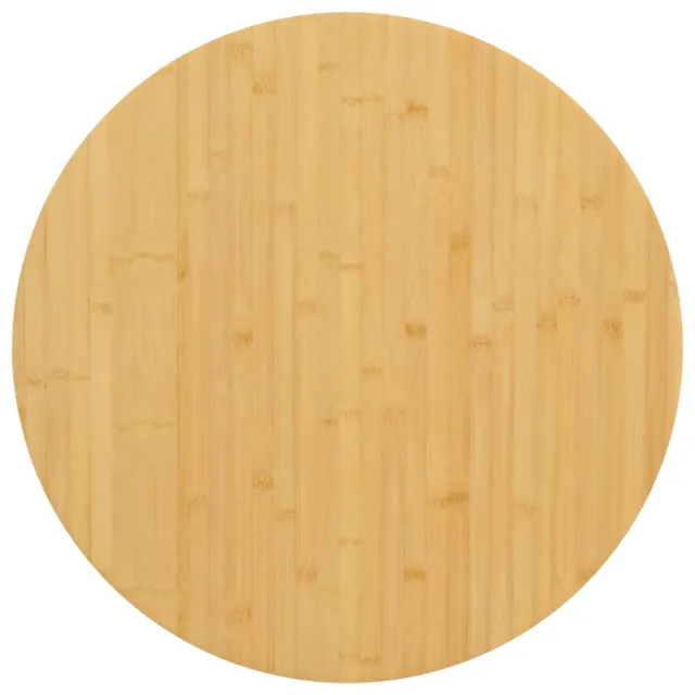 vidaXL Tafelblad Ø 70x4 cm bamboe Bruin