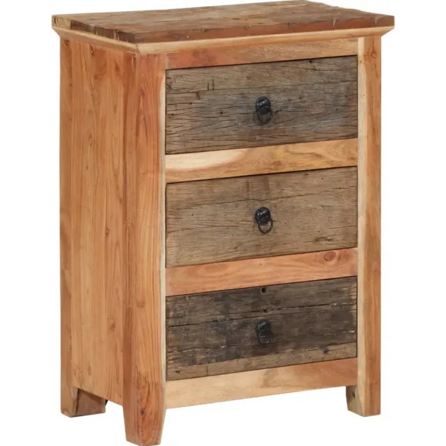 vidaXL Bijzetkast 55x33x75 cm massief acaciahout Bruin