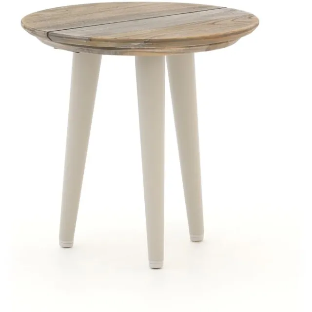 ROUGH Furniture ROUGH-K bijzet tuintafel ø 40cm Taupe