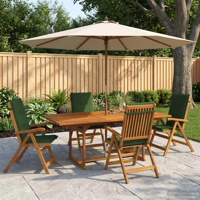 vidaXL 5-delige tuin eetset Naturel Massief Acaciahout, foto 2