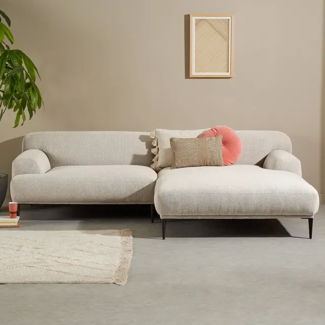 NOUS Living hoekbank Amina hoek rechts - beige