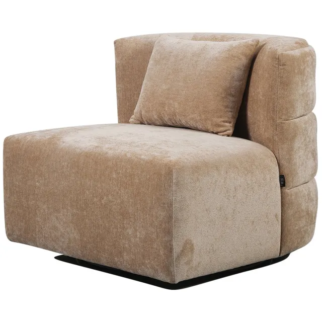 DÉJA Living Draaifauteuil Ethan - Taupe Stof - 88x95x75cm