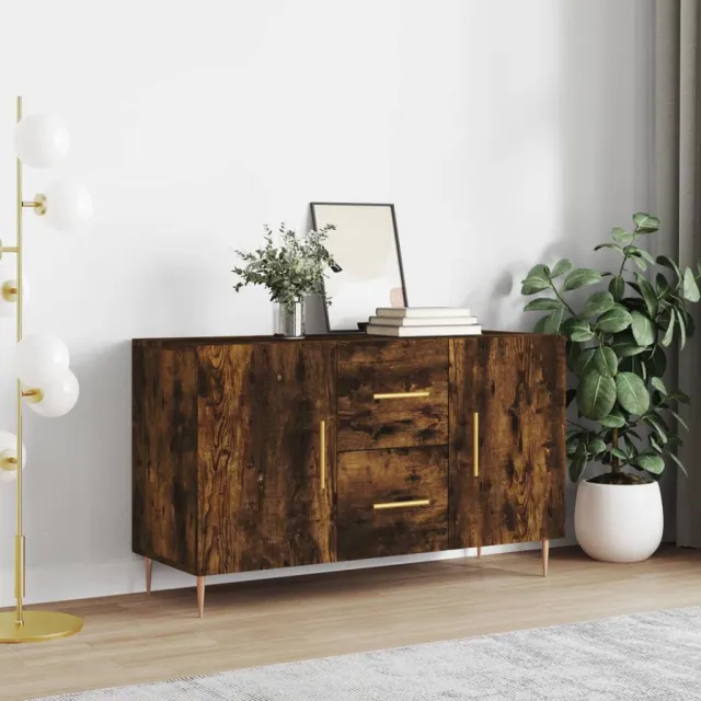 vidaXL Dressoir 100x36x60 cm bewerkt hout gerookt eikenkleurig, foto 2