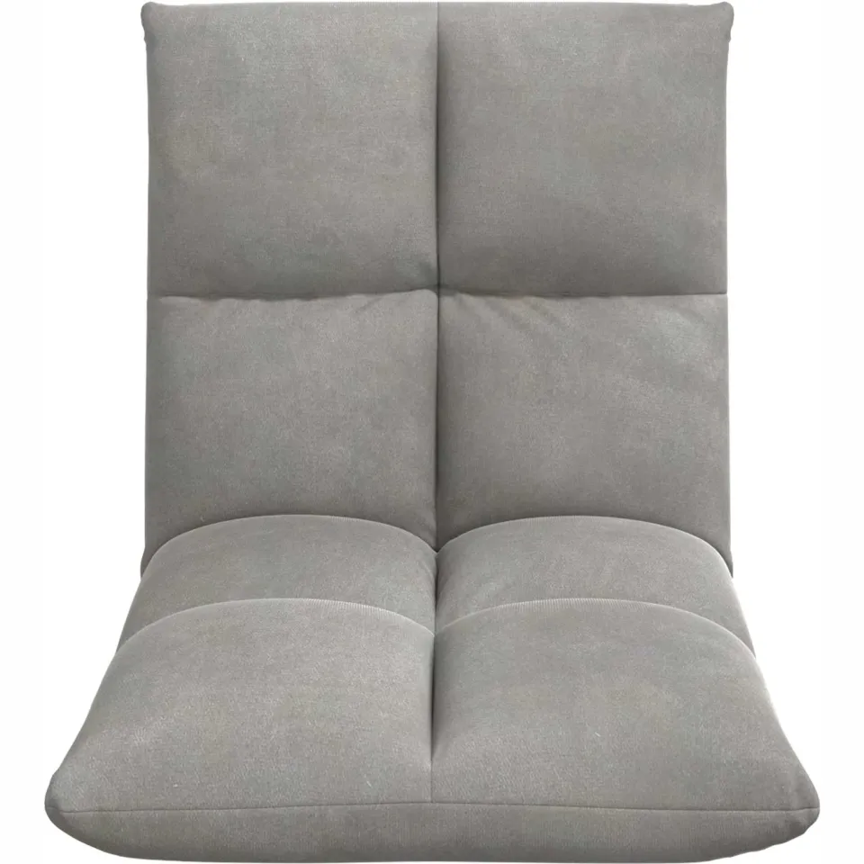 vidaXL Verstelbare vlo stoelen Lichtgrijs metal frame, foto 4