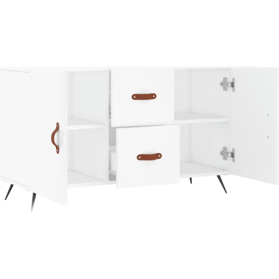 vidaXL Dressoir 100x36x60 cm bewerkt hout wit