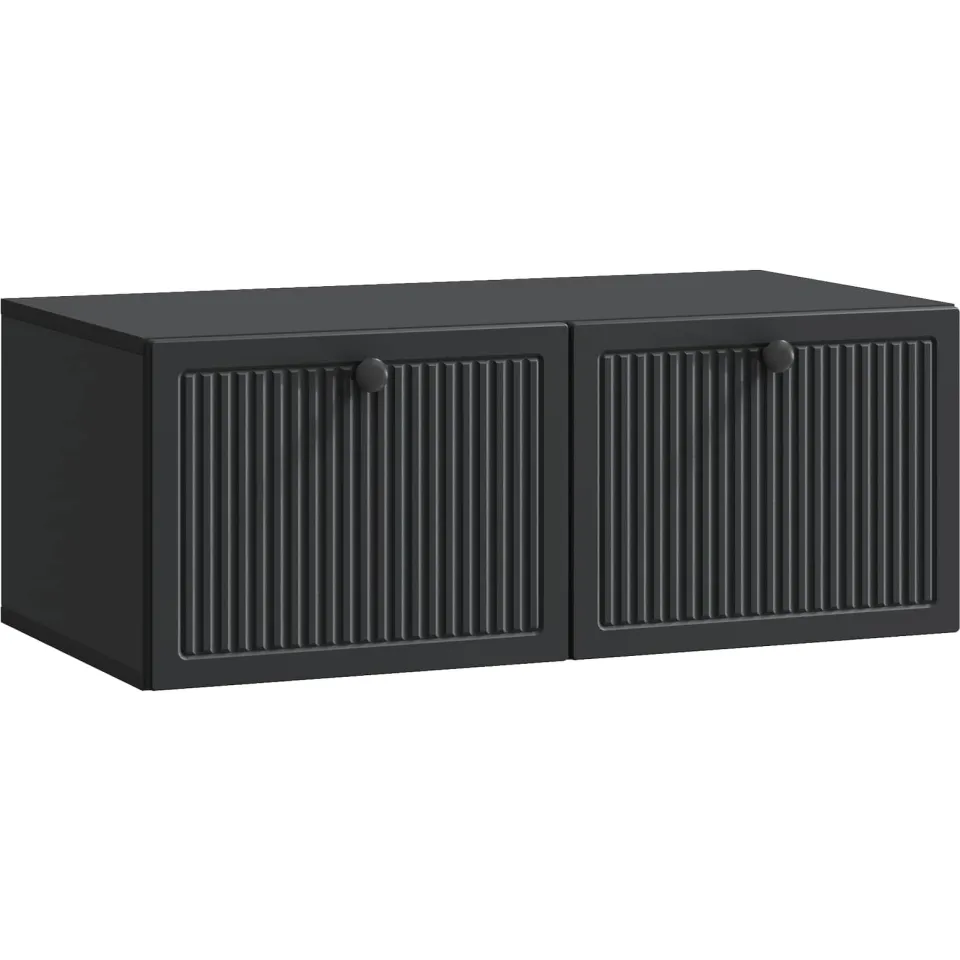vidaXL Wandbeugel TV-kast Zwart 78,5 x 41 x 30 cm Bewerkt hout, foto 3