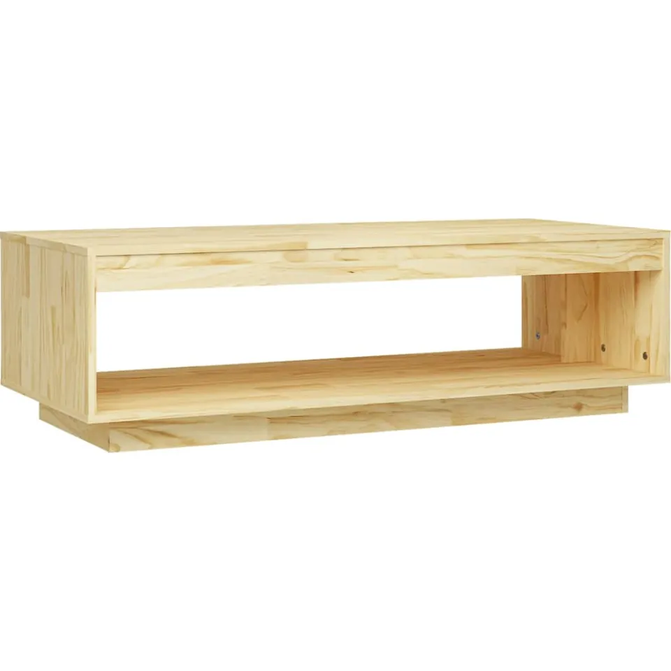 vidaXL Salontafel 110x50x33,5 cm massief grenenhout Bruin