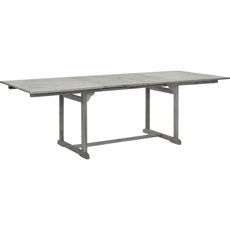 vidaXL 7-delige Tuinset massief acaciahout grijs, foto 3