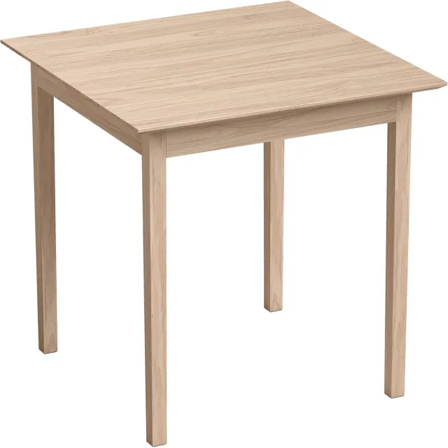 Homona Vierkante eettafel - Voor 2 personen - Massief vurenhout - 75 x 75 x 76 cm - Wit