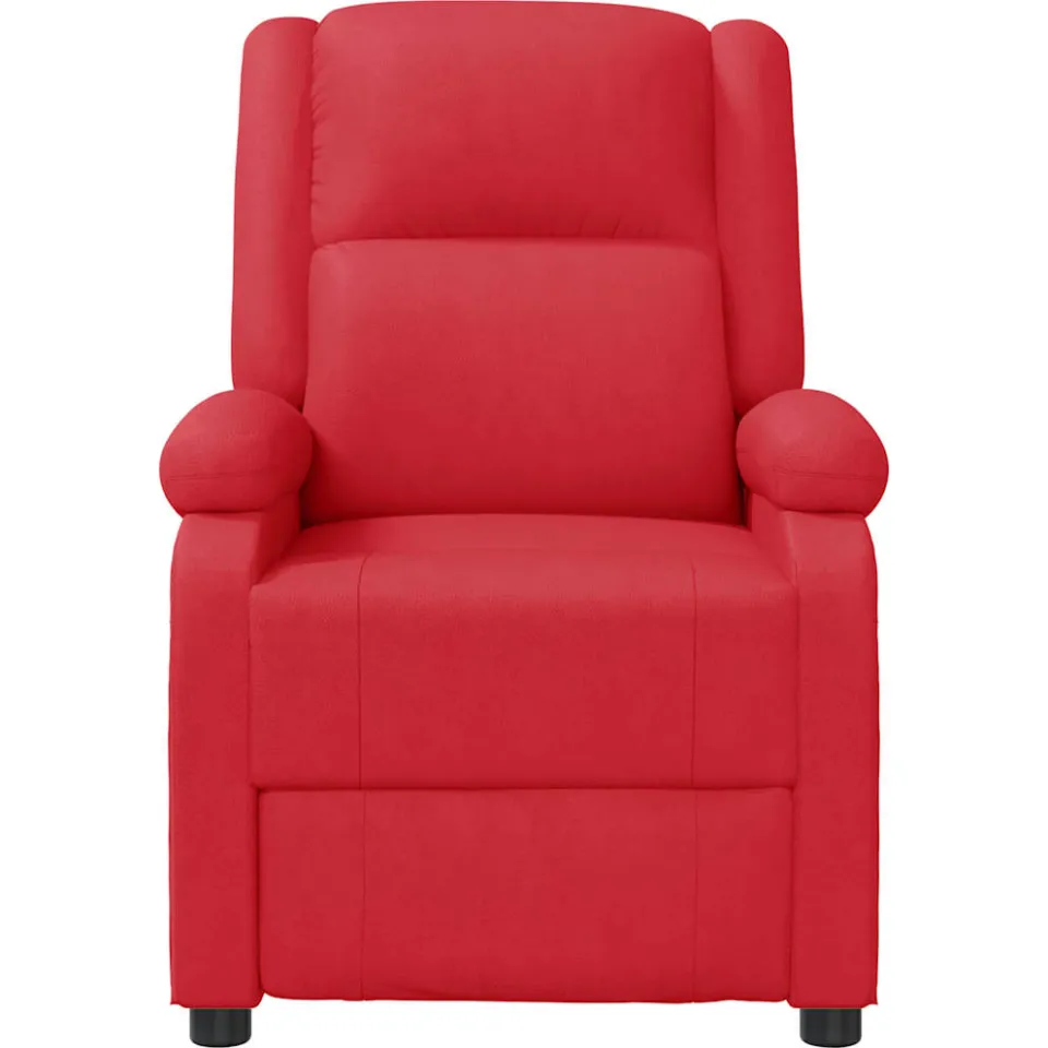 vidaXL Massagestoel kunstleer rood