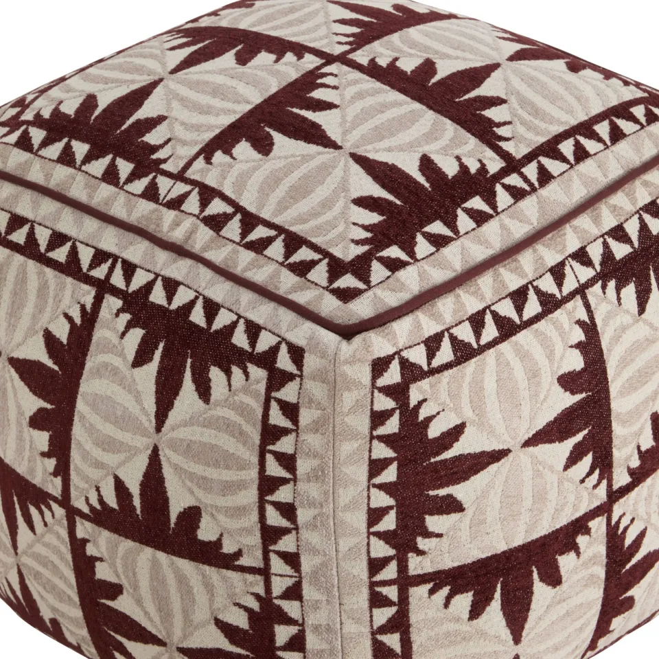 NOUS Living poef Moos beige/bruin/naturel, foto 5