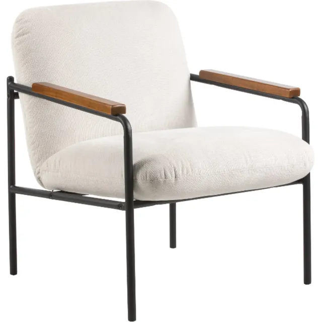 Furnilux Jara Lounge stoel - wit - 68.5x72.5x82 cm
