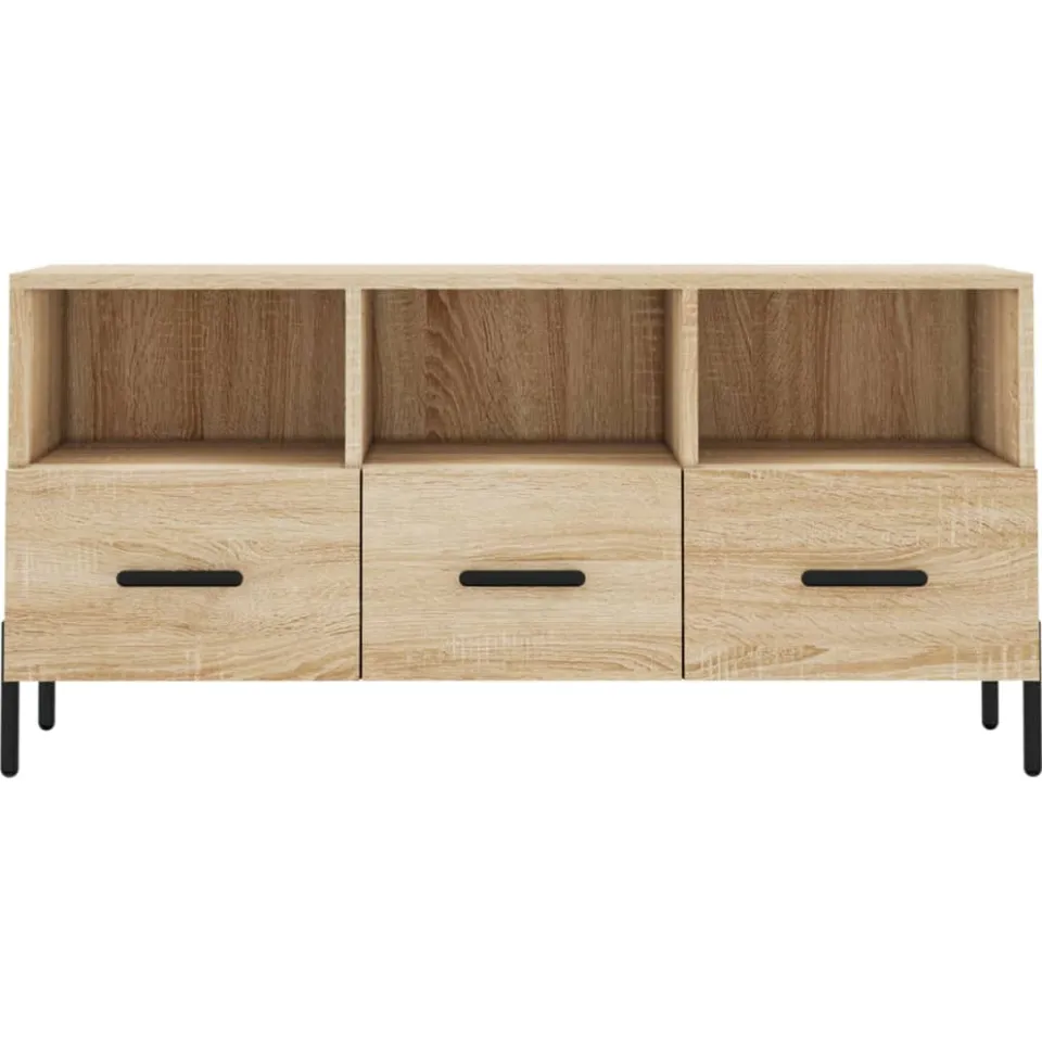 vidaXL Tv-meubel 102x36x50 cm bewerkt hout sonoma eikenkleurig