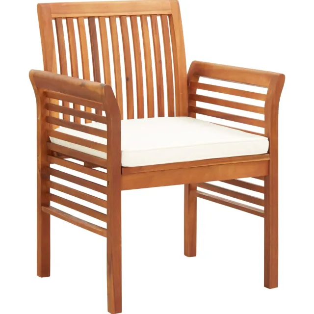 vidaXL Tuinstoelen 8 st met kussens massief acaciahout Bruin