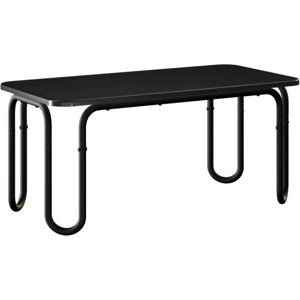vidaXL Salontafel Zwart 79,5 x 40 x 36 cm Bewerkt hout, foto 3